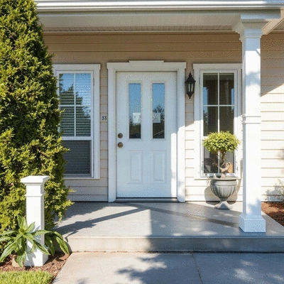 Clean and well-maintained home exterior after house washing