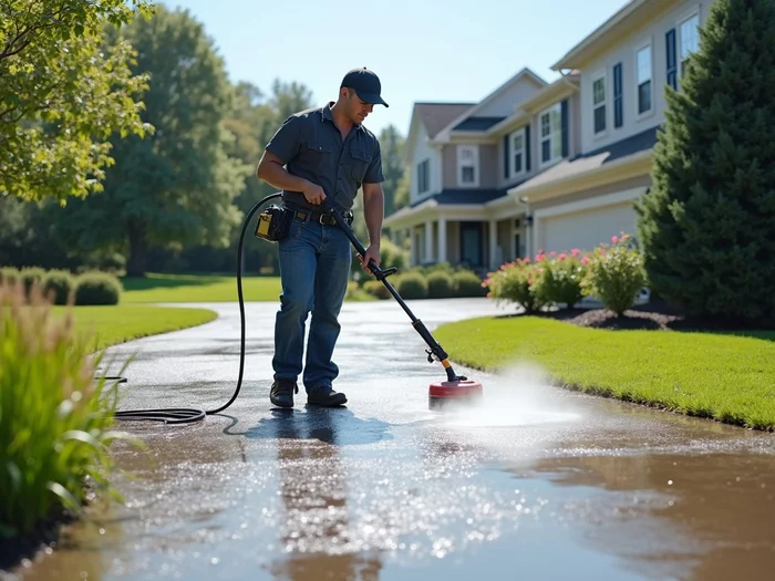 Softwash Driveway Cleaning in Downingtown